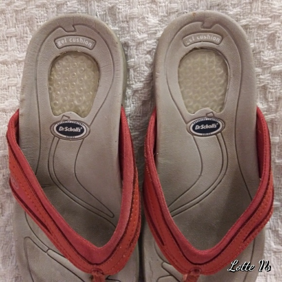 Dr. School's "Lottie" Orange Sandals sz 6 - Picture 5 of 7